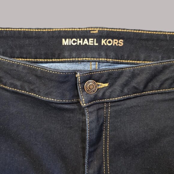 MICHAEL KORS Women's size 20W Plus Jeans IZZY SKINNY Stretch dark wash EUC - Picture 4 of 6